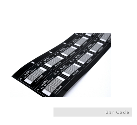 Laser Marked Barcodes on 3M Tamper Evident Label