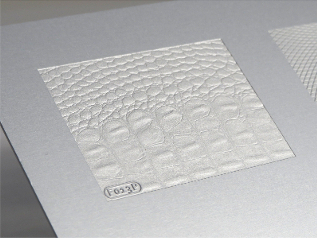 Textured Crocodile Skin on Aluminium